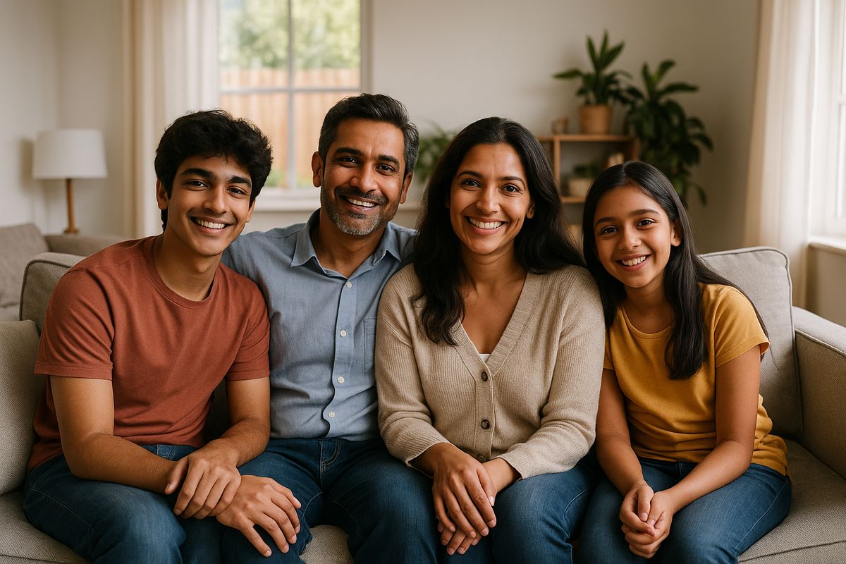 Family discussing career options