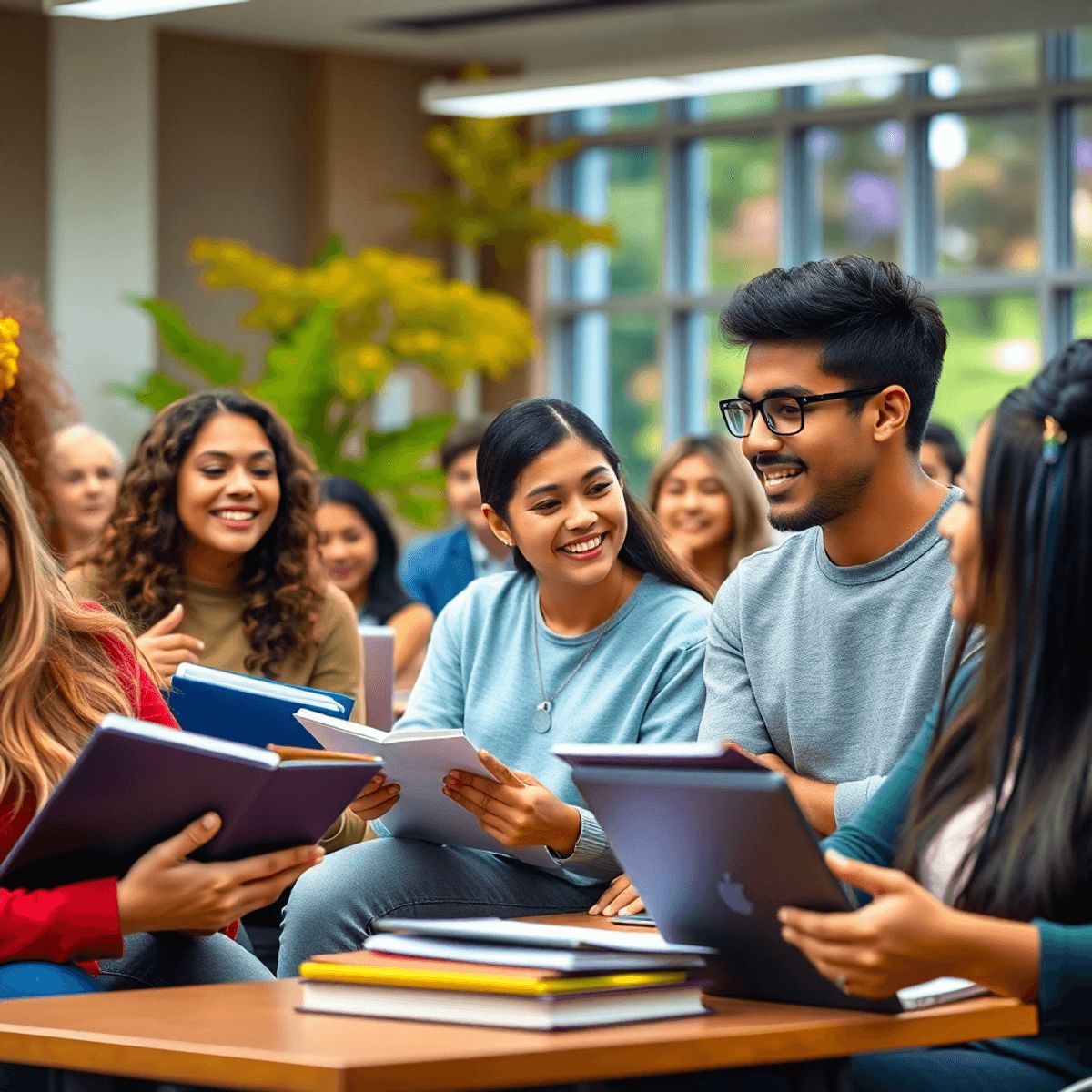 Students discovering careers